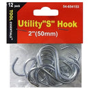 Tool Essentials, Utility S Hooks 12 ct, 2 in (24 Pack)