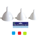 Do, Funnel Set 3pc Assorted Colors, 3 ct (24 Pack)