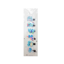 Hair Metal Snaps Blue Assorted, 6 ct (12 Pack)