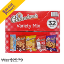 Grandma's, Cookies Variety Mix 2pc, 2 ct (32 Pack)