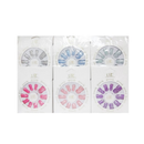 Nails Pre-Glued With Glitter Assorted Colors, 12 ct (12 Pack)