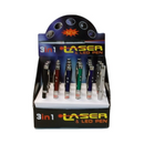 3 In 1 Laser & Led Pen (24 Pack)