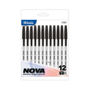 Bazic, Pens 12 ct Black Ink, 1 mm (24 Pack)