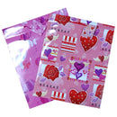 Valentine Gift Bags Butterfly-Hearts Large (12 Pack)