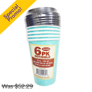 Axxion, Hot & Cold Cups With Lids, 12 oz, 6 ct (48 Pack)