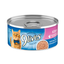 9 Lives, Kitten with White Fish & Tuna, 5.5 oz (24 Pack)