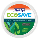 Hefty, EcoSave Plates 30 ct, 6.75 oz (12 Pack)