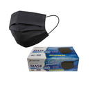 Lucky Star, Disposable Mask 50pc Black 3-Ply, 50 ct (10 Pack)
