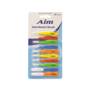 Aim, Interdental Brush 10pc Assorted Colors, 10 ct (12 Pack)