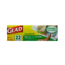 Glad, Sandwich Zipper Bags, 22 ct (12 Pack)