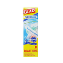 Glad, Quart Storage Bags Flex'n Seal, 8 ct (24 Pack)