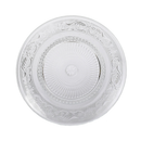 Plate Vintage Glass Clear, 8 in (18 Pack)