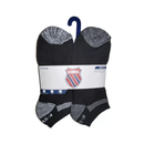 Men Ankle Socks 10-13 Black, 6 ct (6 Pack)