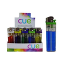 CUE, Lighters Assorted Clear Colors (50 Pack)