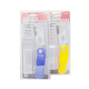 Utility Knife Folding + 3 Blades Assorted Colors (12 Pack)