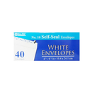 Bazic, Envelopes 4 X 9½ Self-Seal White, 40 ct (24 Pack)
