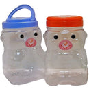 Food Container With Lid Bear Shape Assorted Colors (24 Pack)