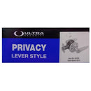 Ultra Security, Privacy Lock Lever Style Nickel Finish (6 Pack)