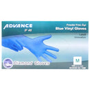 Diamond Gloves, Gloves Vinyl Blue Medium Powder Free, 100 ct (10 Pack)