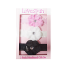 Baby Headband Set with Flower Assorted Colors, 3 ct (12 Pack)