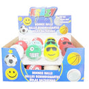 Krazy, Toy Bouncy Ball Happy Face Design, 2 in (24 Pack)