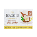Jergens, Bath Soap 4 ct Shea Butter, 12 oz (12 Pack)
