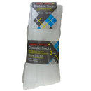 Choice Fitness, Diabetic Crew Socks 10-13 White (12 Pack)
