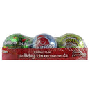 Bee, X-Mas Ornament Tin With Candy Assorted (12 Pack)