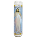 Brilux, Candle Jesus En Ti Confio White, 8 in (12 Pack)