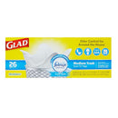 Glad, Trash Bags 26 ct Fresh Clean, 4 gal (6 Pack)