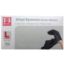 Basic, Gloves Vinyl Black Large, 100 ct (10 Pack)