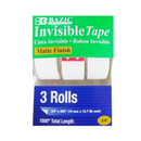 Invisible Tape ¾ X 500, 3 ct (24 Pack)