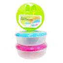 Food Container 2-Compartments With Utensils Assorted (24 Pack)