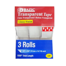 Transparent Tape ¾ X 500 Clear, 3 ct (24 Pack)
