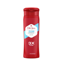 Old Spice, Body Wash Clean 3X, 12 oz (6 Pack)