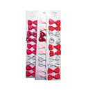 Hair Metal Snaps Bow Pink Assorted, 10 ct (12 Pack)