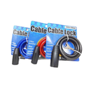 Cable Lock W-2 Keys Asst Clrs (24 Pack)