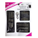 Elegant, Sewing Needles Eye Silver + 5 Jumbo, 60 ct (12 Pack)