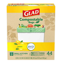 Glad, Compostable Bags 44 ct Lemon, 2.6 gal (12 Pack)