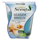 Great Scents, Scented Candle Seaside Breeze, 3 oz (12 Pack)