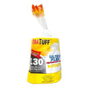 Xtra Tuff, Trash Bags Ultra Flex 130 ct White, 13 gal (12 Pack)