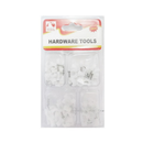 Hardware Tools Screw & Loop Clips Asst (24 Pack)