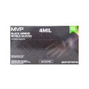 MVP, Nitrile Gloves XL Black, 100 ct (10 Pack)