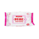 Bebe Baby Wipes Pink, 80 ct (24 Pack)
