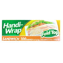 Handi-Wrap, Sandwich Bags Top Fold, 100 ct (12 Pack)