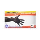 Advance, Nitrile Gloves Black XS, 100 ct (10 Pack)