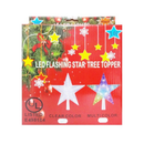 X-Mas Star Tree Topper Led Clear (12 Pack)