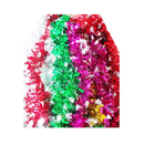 X-Mas Tinsel Garland W-Tree Assorted Colors, 9 ft (12 Pack)