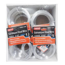 Firmgrand, Galvanized Steel Wire 12 Gauge, 20 ft (24 Pack)