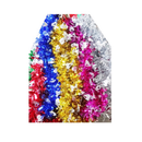X-Mas Tinsel Garland W-Bell Assorted Colors, 9 ft (12 Pack)